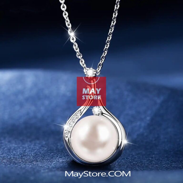 Sterling silver 925 pearl necklace from Maystore.COM