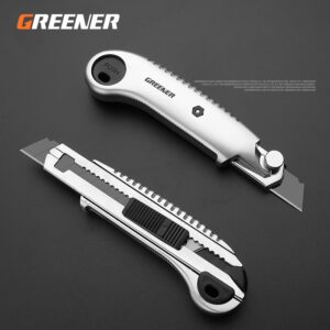 The Ordinary Utility Knife Paper Cutter High Carbon Steel Art Gold Metal Blade Self-Locking Design