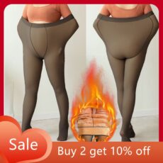 Women Thermal plus sized Leggings/ Winter legging Pants Thick and super warm and heating Fleece Leggings